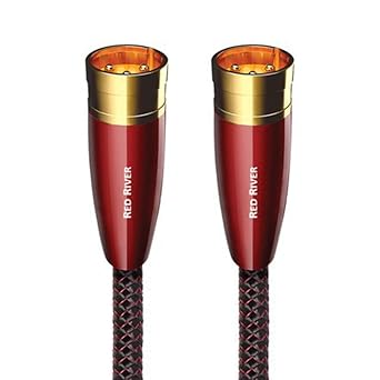 AudioQuest Red River XLR Cable, 0.5m, Audio Cable, Compatible with Audio Mixer, Interface, Microphone, Amplifier, PA System, DJ Equipment, Studio Monitor, Guitar Amp, Keyboard Amp