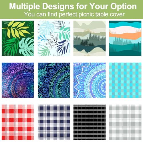 image for Play Tailor Picnic Table Cover with Bench Covers Camping Essentials Wa