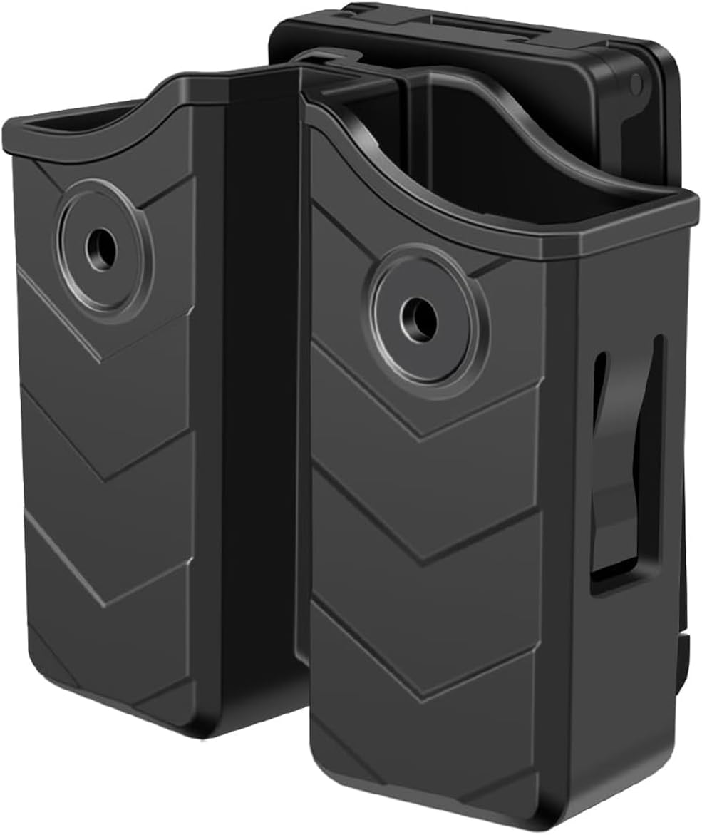 Glock 19 Level Ⅱ Retention Duty Holster and Universal Double Magazine Pouch 9mm/.40 Caliber for Glock/Sig/Beretta/Taurus/Ruger
