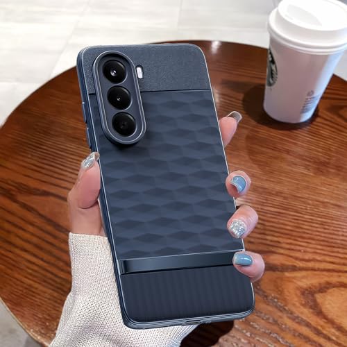 Image of Pikkme Back Cover for OnePlus Nord CE 6 Lite 5G Camera Protection 3D Hexa Cube Design Silicone Protective Bumper Case (Blue)
