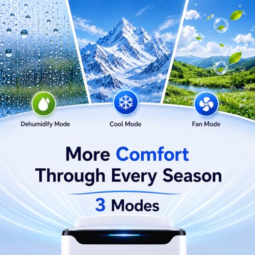 Image of Portable Air Conditioner, 14000 BTU Fast Cooling for Large Rooms up to 700 Sq.Ft, 3-in-1 Energy Efficient Portable AC Unit with Upward Airflow, Sleep Mode, for Bedroom /Apartment /Living Room