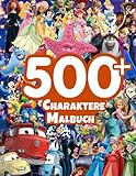 500+ Charaktere Malbuch: Ein interessantes Malbuch mit vielen Bildern von Charakteren zur Entspannung und zum Stressabbau - Aroa Vaca 