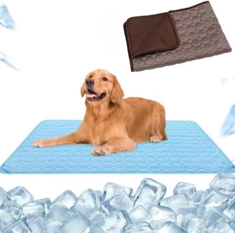 Alfombra Refrigerante para Perros y Gatos，Manta Fria para Perros，Cama Perro Verano，Colchonetas Refrescante para Perros，Pet Cooling Mat， Colchonetas para Camas para Perros，Pet Cool Mat