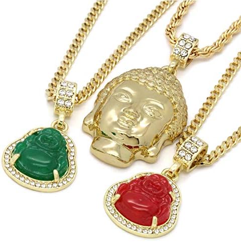 Buddha Chain Pendants Set 