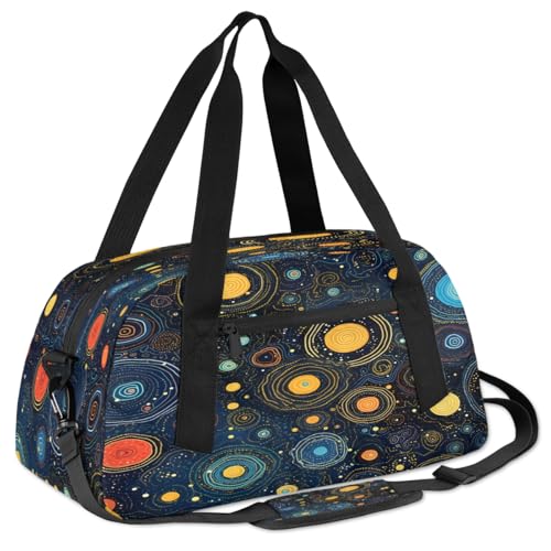 Fashion Cosmic Stars Kids Duffle Bag Boys Girls Small Sport Dance Gym Bag for Overnight Travel Weekender Carry On3
