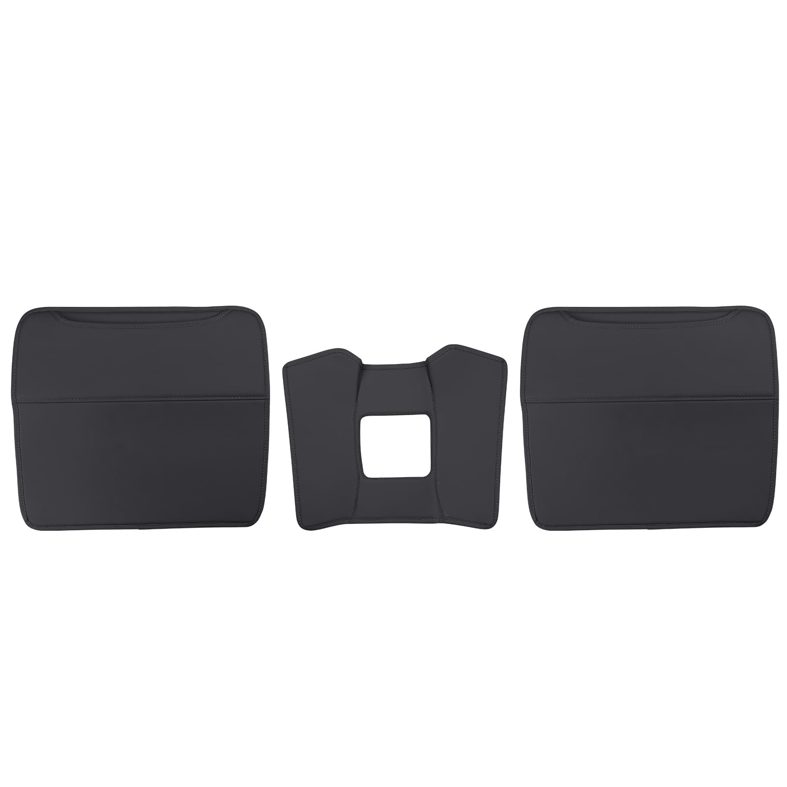 Compatible with 2022-2024 Lexus NX Seat Back Kick Protection NX250 NX350 NX450H Children's Rear Seat Cushion Additional Storage Bag Waterproof, Scratch and Scratch Protection Set, 3-piece Black
