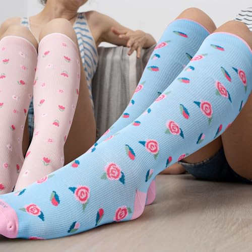 Image of LEVSOX Compression Socks Women and Men, 20-30mmHg, Best for Nurses, Travel, Pregnancy