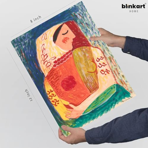 Image of BLINKART Vintage Illustration Aesthetic Modern Art Walls With Frame | Natural Wood Texture | Living Room Bedroom Office Wall Decoration | Poster Home Decor Frames Wall Bedroom | 12x8 Inches (D397)