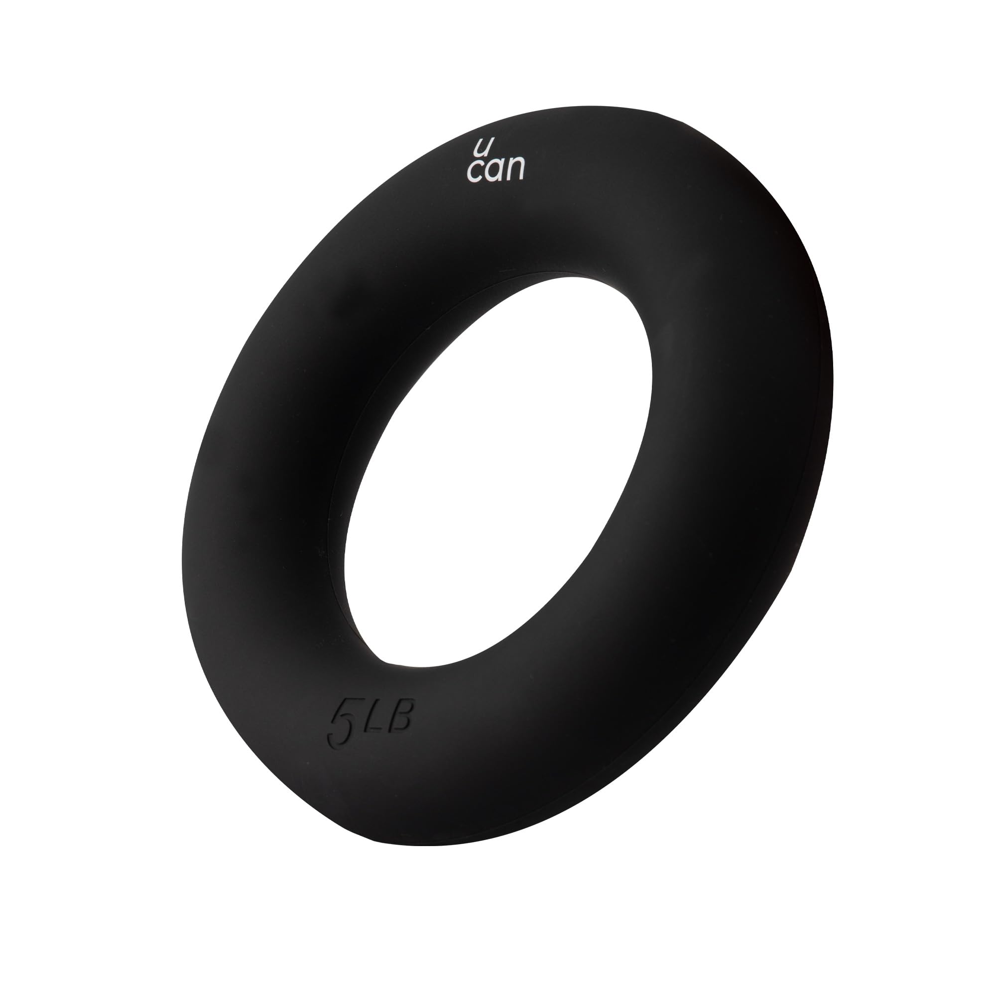 U can Gewichtsringe aus Silikon für Training, Widerstandsringe für Yoga, Pilates und Fitness, strafft Arme, Beine und Bauch, kompaktes Zubehör für Zuhause oder Fitnessstudio (Schwarz, 2,7 kg)