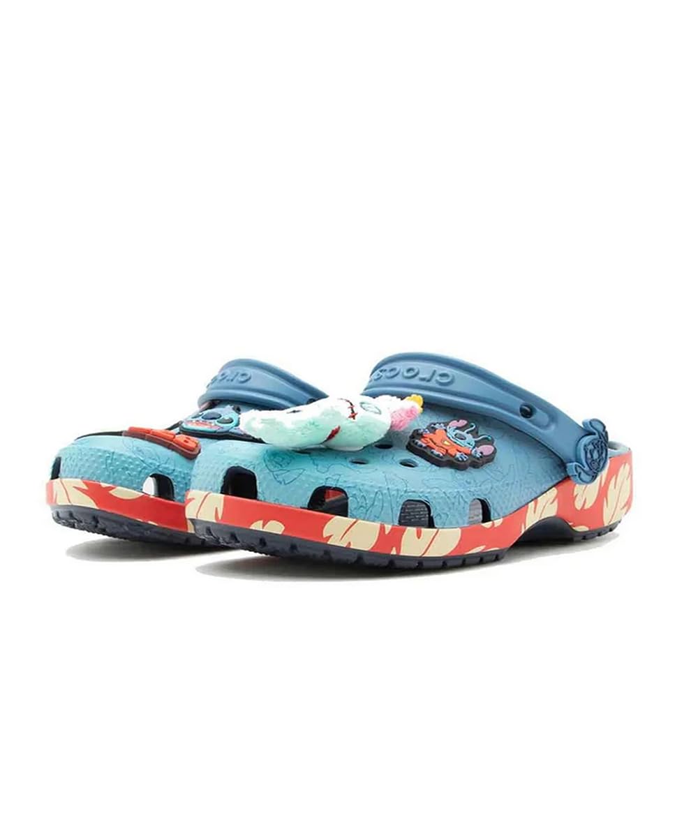 Crocs Stitch Multi Classic Clog K, Obstrucción Unisex niños