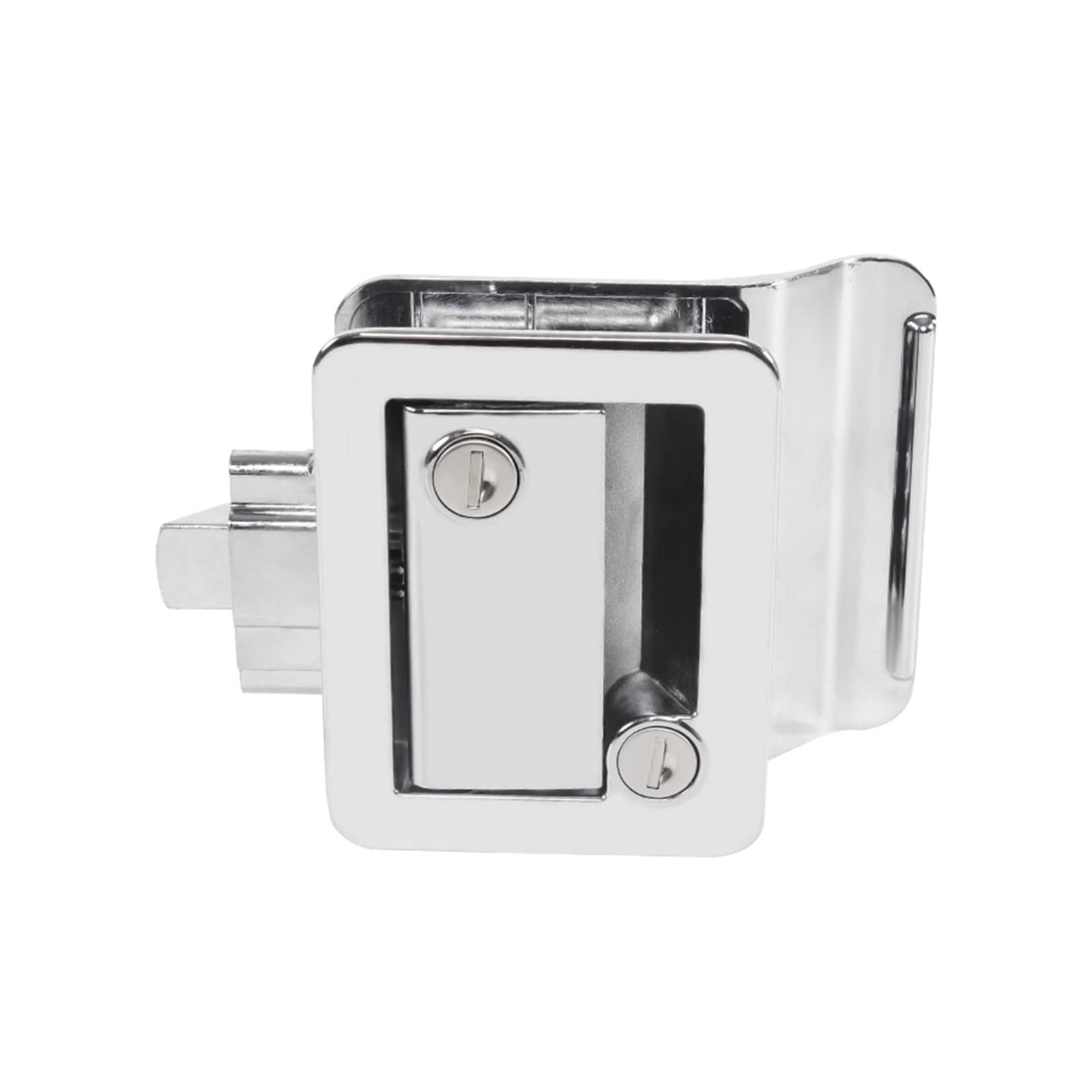 Manija de cerradura de puerta de entrada de coche Camper con llaves, Kit de seguridad, cerradura de puerta interna y externa de aleación Azusa for remolque antirrobo ( Color : White B , Size : 1 )
