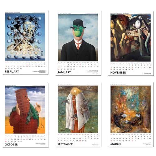 Image of Tallenge - 2026 Wall Calendar - Modern Masters Art - 12 x 17 Inches for Home & Office (Paper, Wall Calendar)