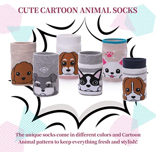 Image of Color City Girls Socks Knee High Stockings Cartoon Animal Warm Cotton Socks