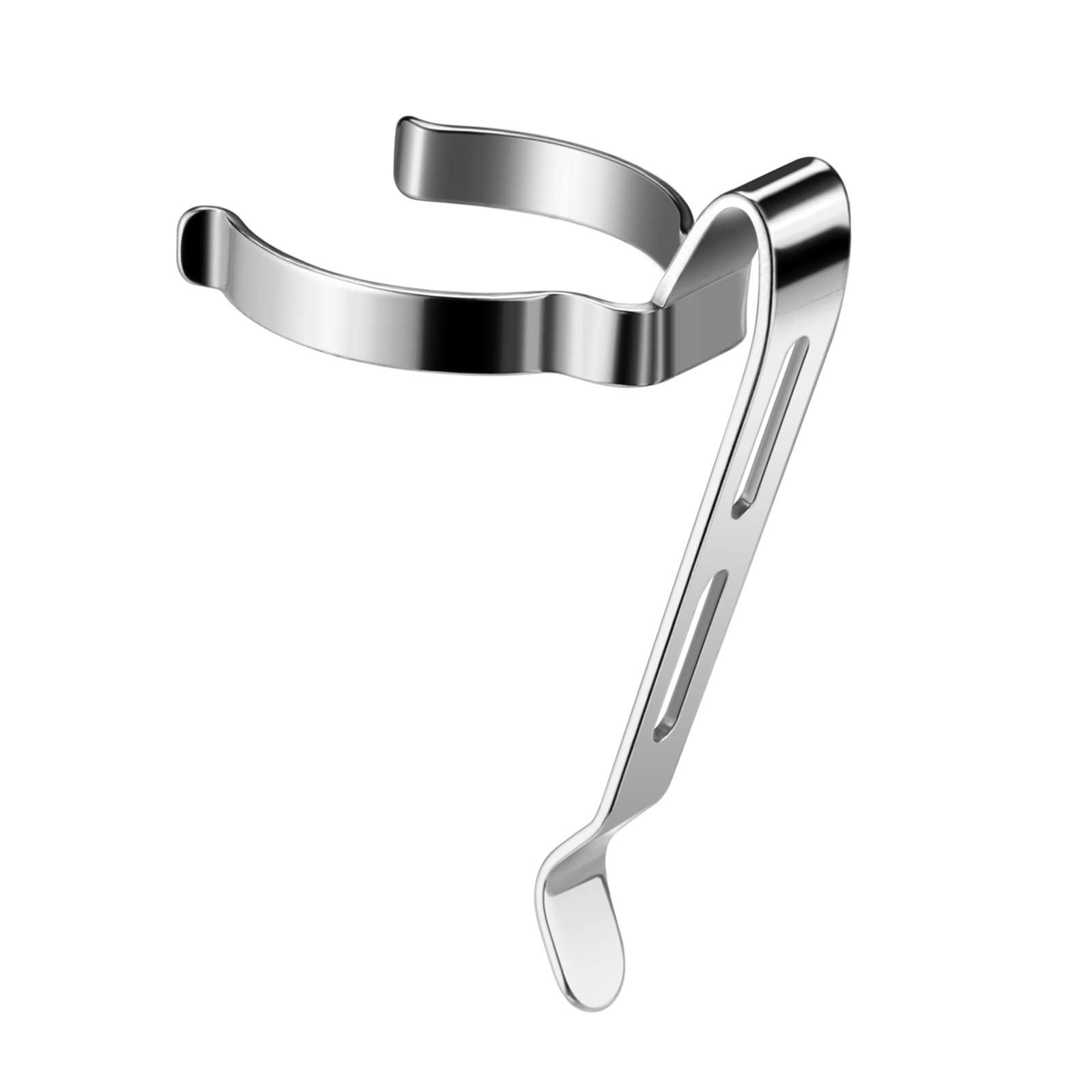 LIGHTFE B129 Flashlight Clip - Suitable for Flashlights 20-23mm, 3-3.4mm Slot Width - Stainless Steel Pen, Hat, Pocket, Bag Clip