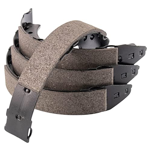 Image of TRQ Rear Brake Pad and Rotor Set Ceramic Parking Shoe Compatible with 2013-2014 Subaru Legacy