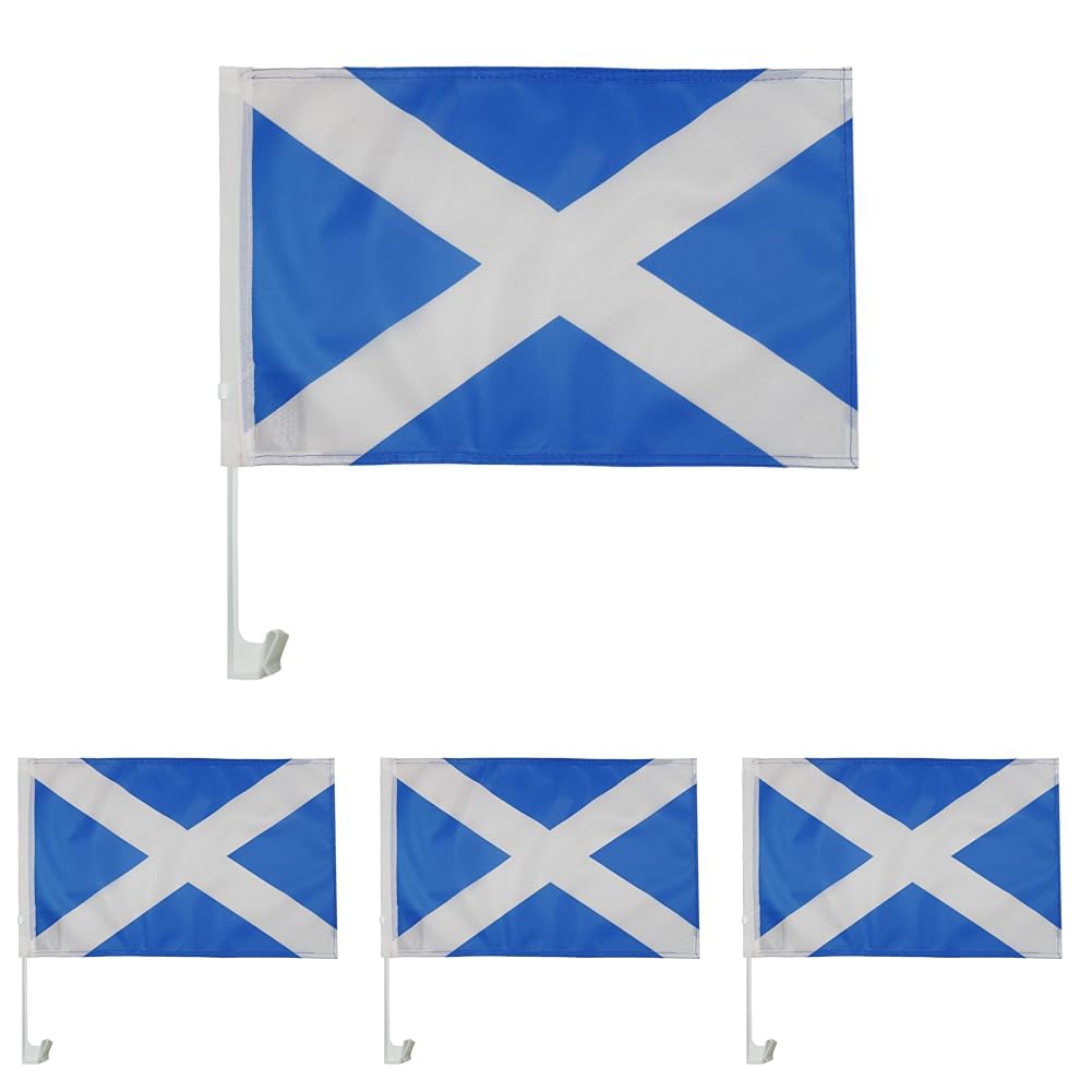 AZ FLAG Scotland Car Flag 18'' x 12'' - Scottish Car flags 30 x 45cm - Banner 18x12 INCHES PLASTIC STICK — view 94