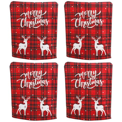 Housses de dossier de chaise de Noël en polyester de qualité - 2