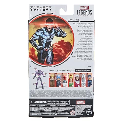 Marvel Legends Series X-Men, Figura de 15 cm, com acessórios - Cyclops - F0336 - Hasbro