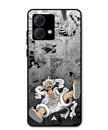 Image of Premium Anime 2 Case for Moto G84 (Glossy Finish) Soft-Touch Metal TPU Back Cover, Shockproof, Designer, Aesthetic Mobile Phone Case