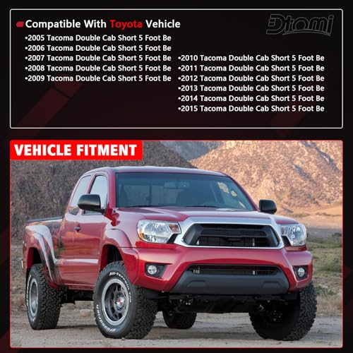 Fuel Filler Door, Fuel Cap Cover, Gas Door Cover Cap, Gas Tank Door Compatible With Toyota Vehicle Tacoma 2005-2015 Replace# 77305-04904, 7730504904 - Image 4