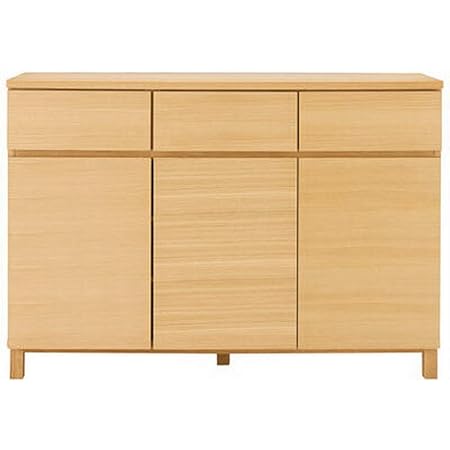 Amazon Co Jp 無印良品 オーク材キャビネット大 木製扉 幅1 奥行40 高さcm ホーム キッチン