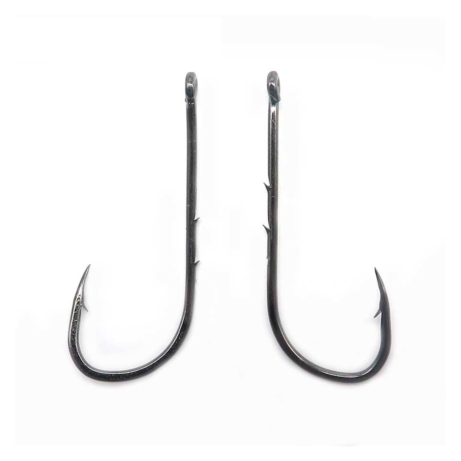 Amo da Pesca, Ami da Pesca, Ami da Pesca Baithhold in Nichel Nero Amo da Pesca in Acciaio ad Alto tenore di Carbonio 100 Pezzi / (Color : Size 1)