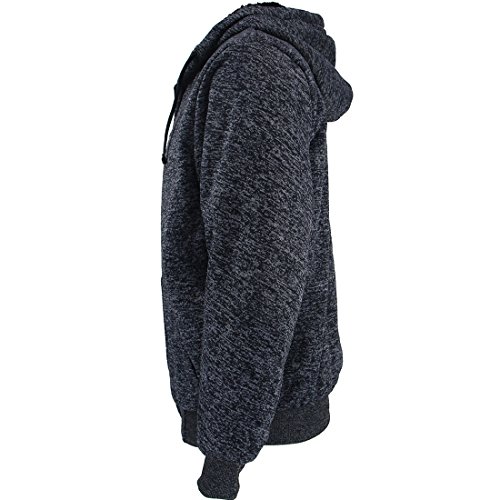Image of Gary Com Heavyweight Sherpa Hoodies for Men, Thick Fleece Lined Full Zip Up Winter Warm Sweatshirts Work Jackets