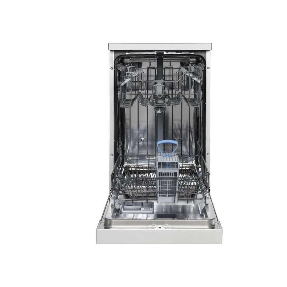 Lave-vaisselle pose libre CONTINENTAL EDISON - 10 couverts - Largeur 44,8 cm - Classe D - 45 dB - Silver