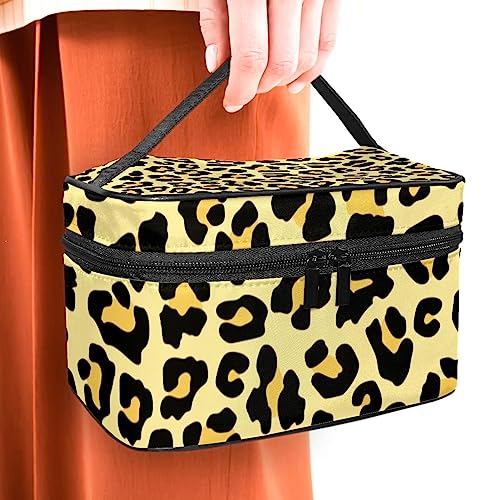 Pochette de cosmétiques léopard pour éviter les pinceaux abîmés - 5