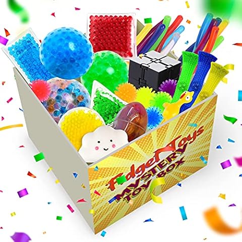 ZaxiDeel Fidget Toys Pack 32 Pcs - Surprise Fidget Toys, Box of Fidget Toys, Party Favor Toys for Kids, Stress Anxiety Relief Toys for Kids and Adults Cover