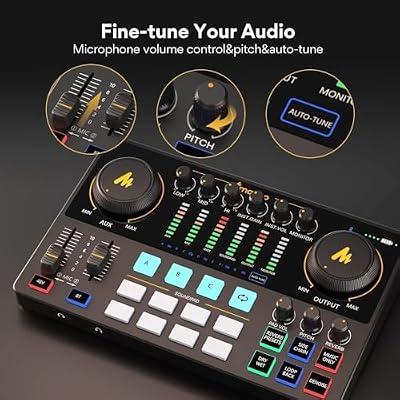MAONO XLR Podcast Dynamic Microphone, Cardioid Studio Mic with Boom Arm for Vocal Recording,Streaming,Gaming, Voice Isolation Technology, Metal Mic, Works for Audio Interface, Mixer