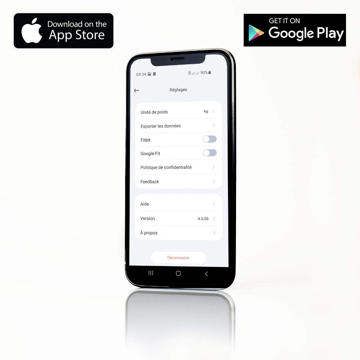 BAXTRAN – Báscula digital con función Bluetooth – Análisis de grasa – Báscula conectada con una aplicación – Diseño elegante – báscula eficaz y robusta