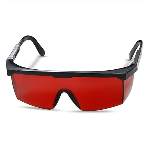 FreeMascot OD 4+ 190nm-550nm Gafas de seguridad láser de longitud de onda para luz láser típica de 405nm, 445nm, 450nm, 520nm, 532nm para