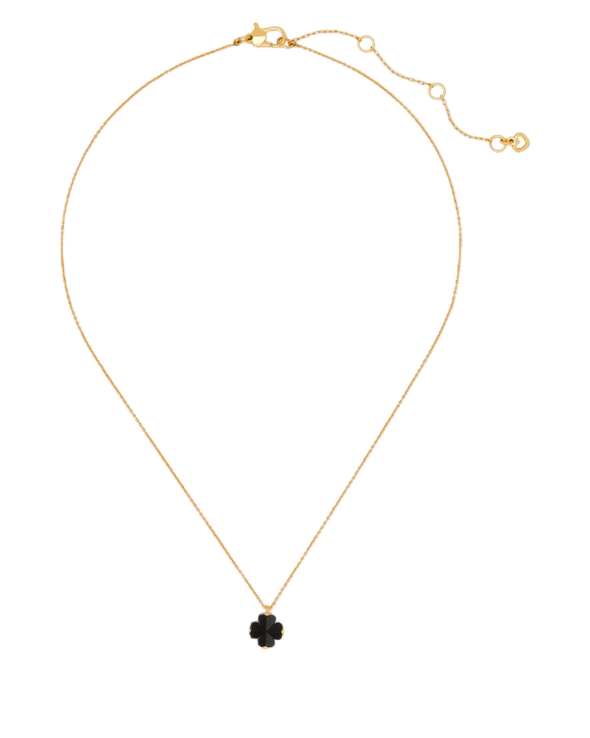 Kate Spade New York Spade Flower Pendant, Black