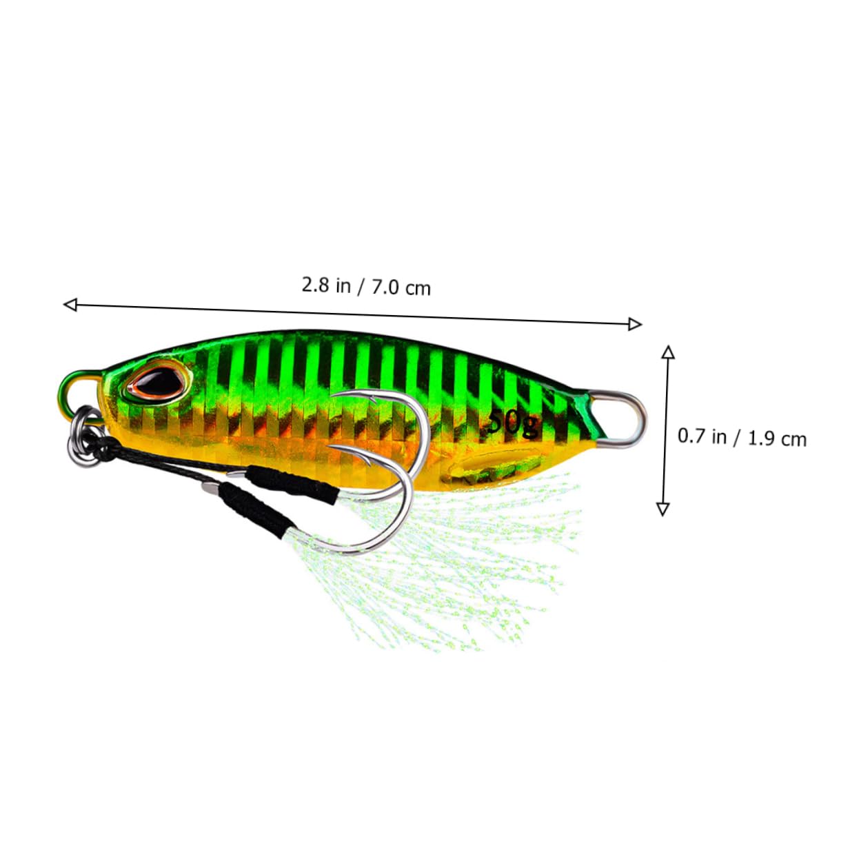 Toddmomy 5 Pezzi Esche da Pesca Metalliche Lure Riflettenti a Forma di Pesce per Pesca Outdoor Esca Creativa Affondante di Artificiali Resistenti e Realistici per Spinning e Surfcasting