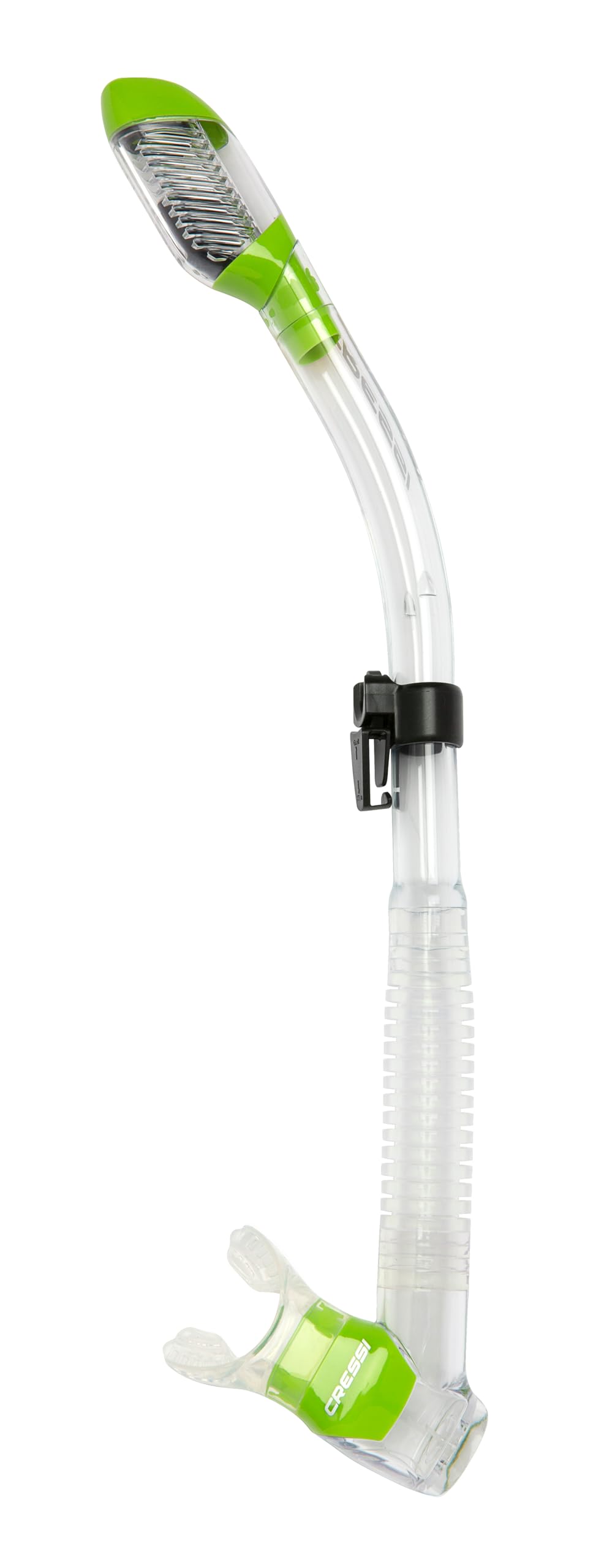 Cressi Adult Diving Dry Snorkel with Splash Guard and Top Valve - Supernova Dry: Designed in Italy