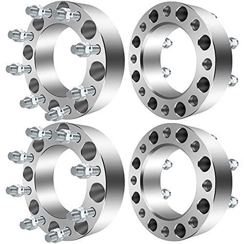 Photo 1 of ECCPP 4pcs 8x170 Wheel Spacers 8 LUG 2" (50mm) 8x170mm to 8X170mm 125mm fits for ford Excursion for ford F250 for ford F350 with 14x1.5 Studs