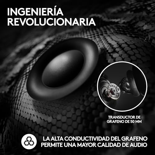 Miniatura 4 de Logitech G PRO X 2 LIGHTSPEED Auriculares gaming inalámbricos, mic. brazo desmont., transductores grafeno 50 mm, DTS:X 2.0-7.1 Surround, Bluetooth/USB/3.5 mm Aux, PC, PS5, PS4, Nintendo Switch - Negro