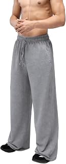 Pro Flex Men’s Baggy Fit Joggers | Grey Melange 100% Cotton Loose Fit Lower for Men | 270 GSM Gym Joggers, Casual Track Pa... Price In India