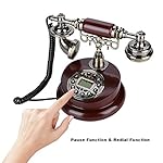 Antique-Telephone-Home-Retro-Vintage-Wired-Corded-Desktop-Telephone-Landline-Phone-Line-Powered-for-OfficeHomeHotel