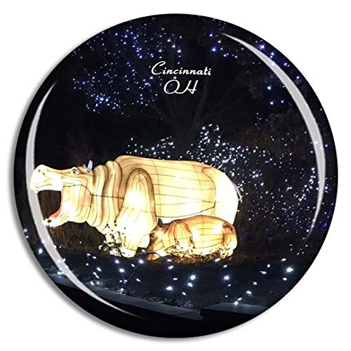 Cincinnati Zoo Ohio USA Fridge Magnets Travel Souvenir Funny Collection Strong Magnetism Home Decoration Office Whiteboard