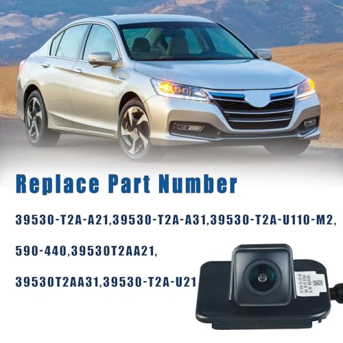 Image of Backup Camera Rear View Camera Fits for Honda Accord 2014 2015 2016 2017 Reversing Parking Assist Camera Rear View Replaces # 39530-T2A-A21 39530-T2A-A31 39530-T2A-U110-M2