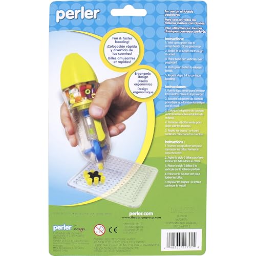 Image of Perler Beads Pen Bead Dispenser Kid's Crafts,1 pc,Lime Green,(Pack of 12)