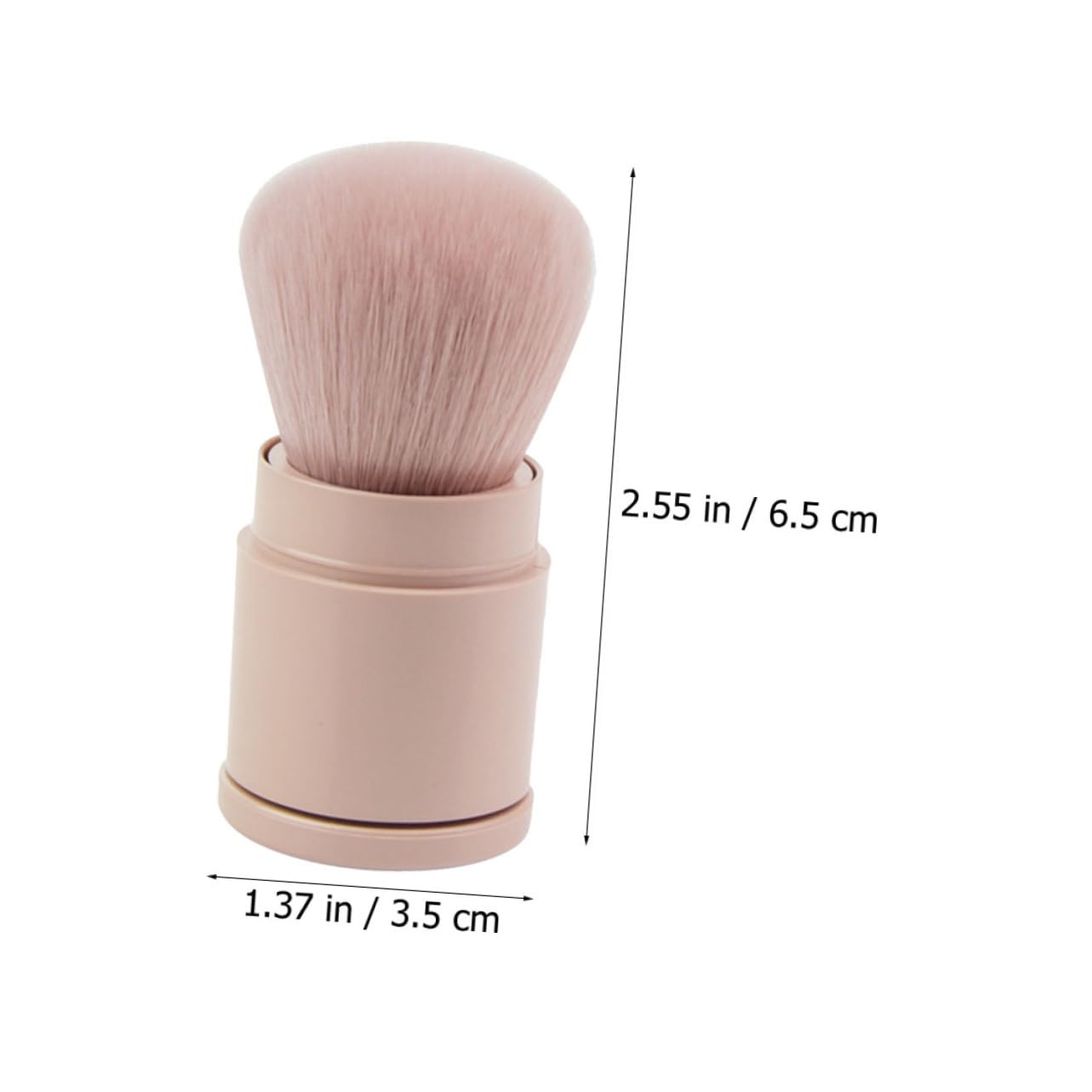 PLAFOPE Fluffy Blush Brush Makeup Tool Premium Synthetic Hair for Foundation Blush Application Compact Portable for Professional Home Use for Women