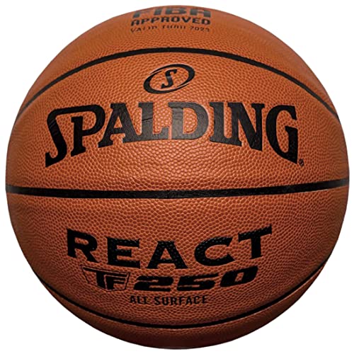Spalding React FIBA TF 250 76967Z, Unisex Basketballs, Orange, 7 EU