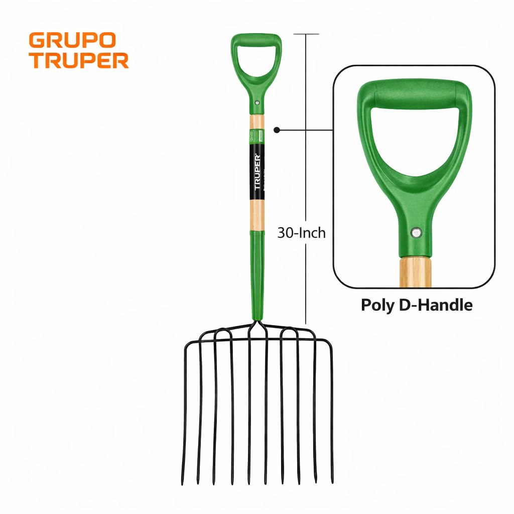 Truper Tru PRO 137,2 cm forcone 3-Tine, 76.20 cm