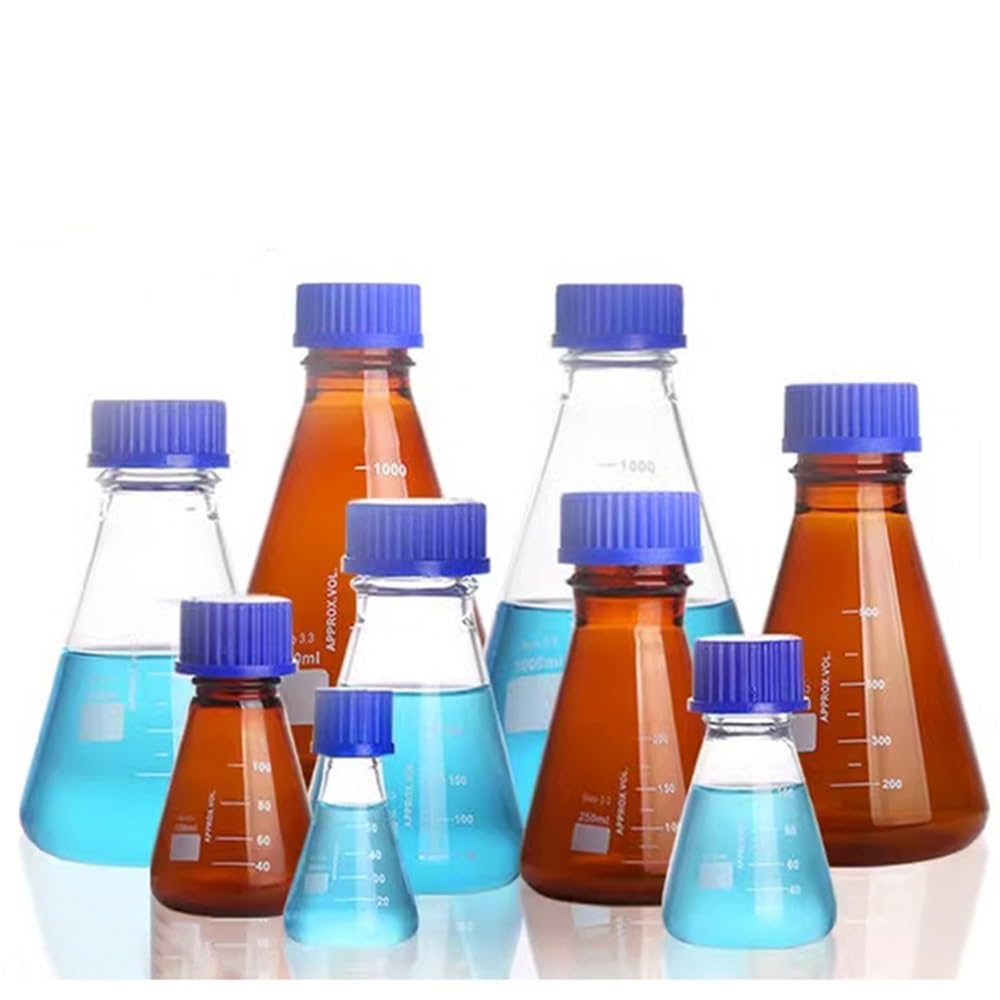 Attrezzature e forniture di laboratorio Matraccio conico ad alta temperatura in vetro borosilicato triangolare da 50/100/150/250/500/1000 ml