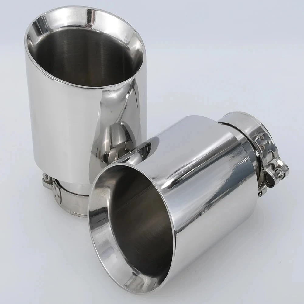 Wydechowy samochód wyścigowy Końcówka wydechowa Układ wydechowy ze stali nierdzewnej Dekoracja rury wydechowej tłumika samochodowego Tłumik Samochodowy(54MM IN 114MM OUT)