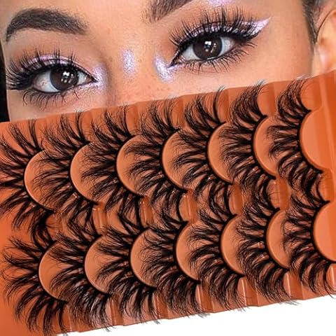 TIKILEY Faux Mink Lashes Natural 3D Wispy Lashes Mink Soft C Curl Strip Lashes 18mm False Eyelashes Natural Look Cover