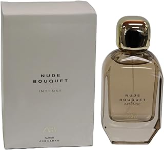 Zara Nude Bouquet Intense Women's Perfume Parfum 100ml (3.4 fl oz) Delicate Floral Bouquet with Bergamot, Peach, Iris & Vanilla Fresh, Elegant & Long-Lasting Scent